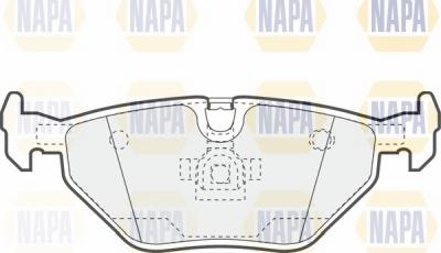 NAPA NBP1426 - Brake Pad Set, disc brake www.autospares.lv