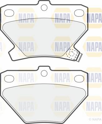 NAPA NBP1470 - Тормозные колодки, дисковые, комплект www.autospares.lv