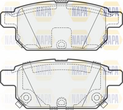 NAPA NBP1554 - Bremžu uzliku kompl., Disku bremzes autospares.lv