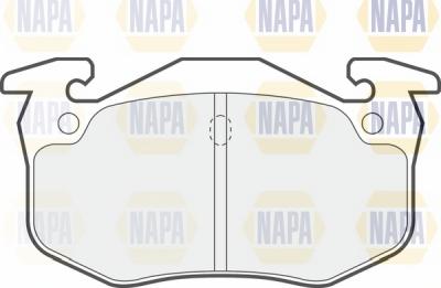 NAPA NBP1558 - Brake Pad Set, disc brake www.autospares.lv