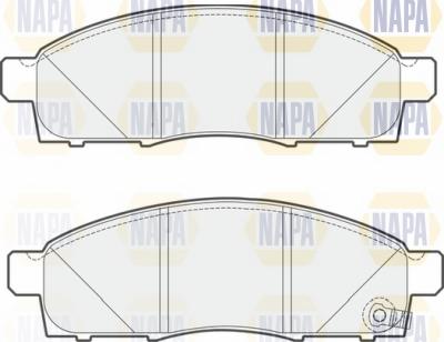 NAPA NBP1552 - Bremžu uzliku kompl., Disku bremzes www.autospares.lv