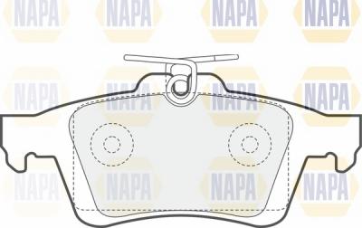 NAPA NBP1500 - Тормозные колодки, дисковые, комплект www.autospares.lv