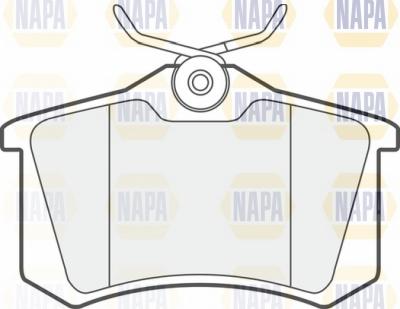 NAPA NBP1530 - Brake Pad Set, disc brake www.autospares.lv