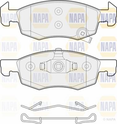 NAPA NBP1522 - Bremžu uzliku kompl., Disku bremzes www.autospares.lv