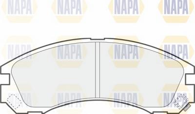 NAPA NBP1574 - Тормозные колодки, дисковые, комплект www.autospares.lv