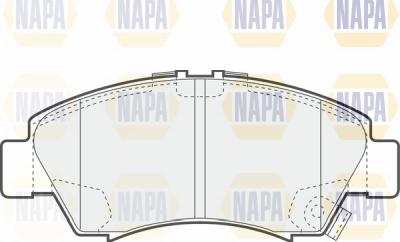 NAPA NBP1575 - Brake Pad Set, disc brake www.autospares.lv