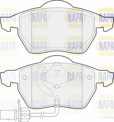 NAPA NBP1576 - Brake Pad Set, disc brake www.autospares.lv