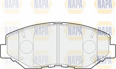 NAPA NBP1578 - Тормозные колодки, дисковые, комплект www.autospares.lv