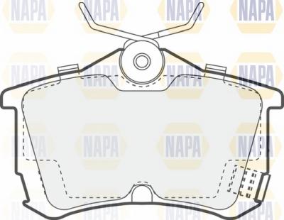 NAPA NBP1573 - Brake Pad Set, disc brake www.autospares.lv