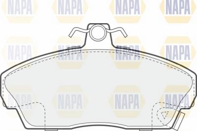 NAPA NBP1690 - Тормозные колодки, дисковые, комплект www.autospares.lv