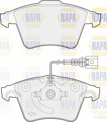 NAPA NBP1697 - Bremžu uzliku kompl., Disku bremzes www.autospares.lv