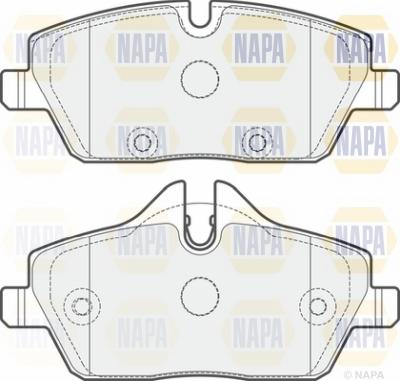 NAPA NBP1663 - Bremžu uzliku kompl., Disku bremzes autospares.lv