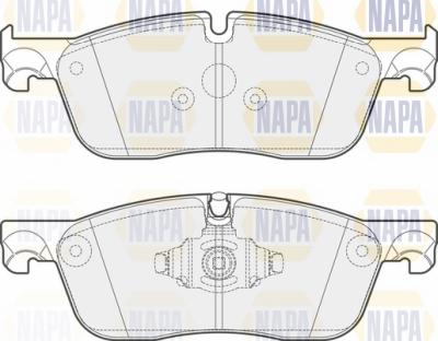 NAPA NBP1632 - Brake Pad Set, disc brake www.autospares.lv