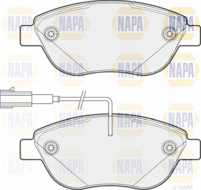 NAPA NBP1099 - Тормозные колодки, дисковые, комплект www.autospares.lv