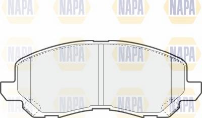 NAPA NBP1053 - Тормозные колодки, дисковые, комплект www.autospares.lv