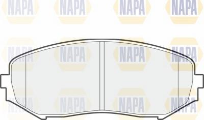 NAPA NBP1066 - Тормозные колодки, дисковые, комплект www.autospares.lv