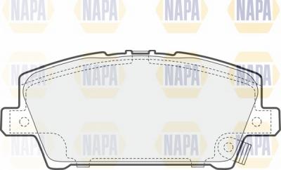 NAPA NBP1011 - Тормозные колодки, дисковые, комплект www.autospares.lv