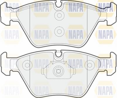 NAPA NBP1018 - Тормозные колодки, дисковые, комплект www.autospares.lv