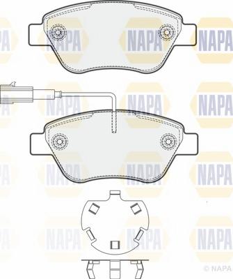 NAPA NBP1030 - Brake Pad Set, disc brake www.autospares.lv