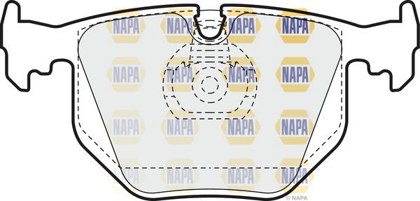 NAPA NBP1193 - Brake Pad Set, disc brake www.autospares.lv