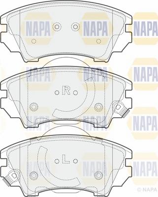 NAPA NBP1192 - Brake Pad Set, disc brake www.autospares.lv