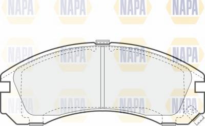 NAPA NBP1154 - Тормозные колодки, дисковые, комплект www.autospares.lv