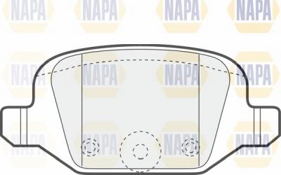 NAPA NBP1101 - Bremžu uzliku kompl., Disku bremzes www.autospares.lv