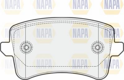 NAPA NBP1115 - Bremžu uzliku kompl., Disku bremzes www.autospares.lv