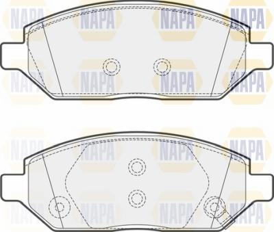 NAPA NBP1116 - Brake Pad Set, disc brake www.autospares.lv