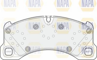 NAPA NBP1135 - Bremžu uzliku kompl., Disku bremzes www.autospares.lv