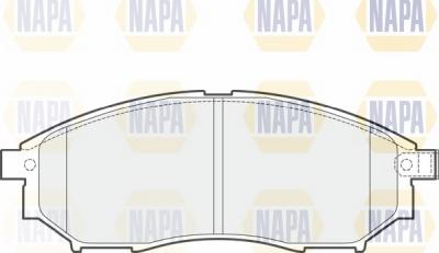 NAPA NBP1136 - Bremžu uzliku kompl., Disku bremzes www.autospares.lv