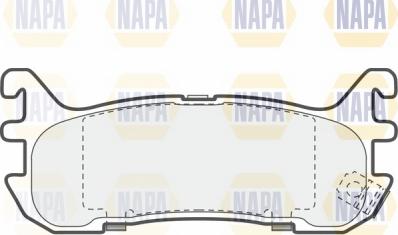 NAPA NBP1808 - Bremžu uzliku kompl., Disku bremzes www.autospares.lv