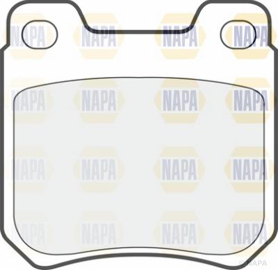 NAPA NBP1803 - Тормозные колодки, дисковые, комплект www.autospares.lv