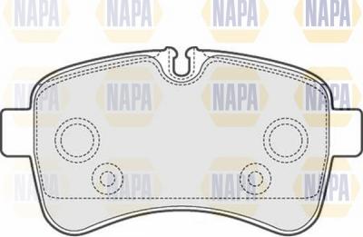 NAPA NBP1341 - Bremžu uzliku kompl., Disku bremzes www.autospares.lv