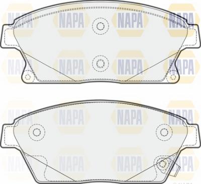 NAPA NBP1362 - Brake Pad Set, disc brake www.autospares.lv