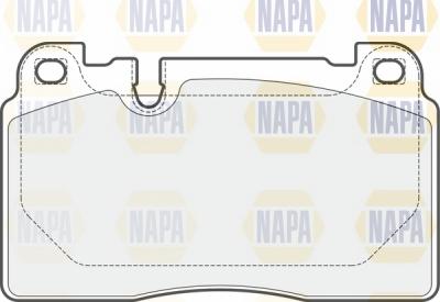 NAPA NBP1304 - Bremžu uzliku kompl., Disku bremzes www.autospares.lv