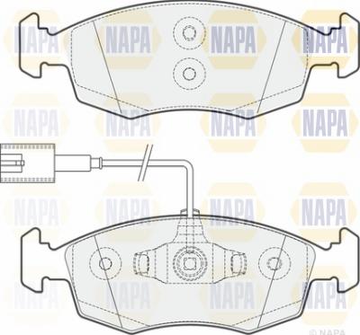 NAPA NBP1300 - Bremžu uzliku kompl., Disku bremzes autospares.lv