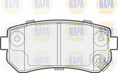 NAPA NBP1303 - Bremžu uzliku kompl., Disku bremzes www.autospares.lv