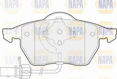 NAPA NBP1265 - Brake Pad Set, disc brake www.autospares.lv