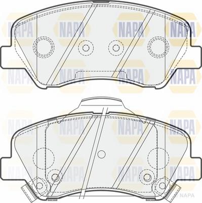 NAPA NBP1236 - Bremžu uzliku kompl., Disku bremzes autospares.lv