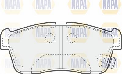 NAPA NBP1225 - Brake Pad Set, disc brake www.autospares.lv