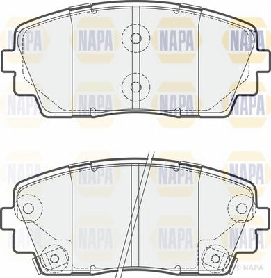 NAPA NBP1273 - Bremžu uzliku kompl., Disku bremzes autospares.lv