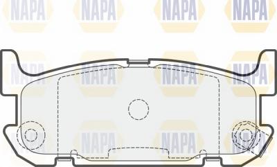 NAPA NBP1748 - Bremžu uzliku kompl., Disku bremzes www.autospares.lv