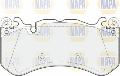 NAPA NBP1755 - Bremžu uzliku kompl., Disku bremzes www.autospares.lv