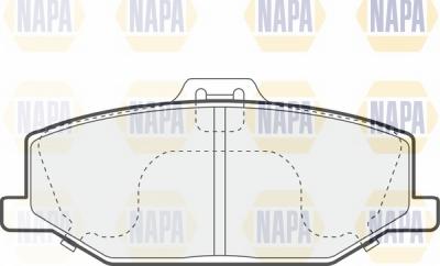 NAPA NBP1704 - Brake Pad Set, disc brake www.autospares.lv