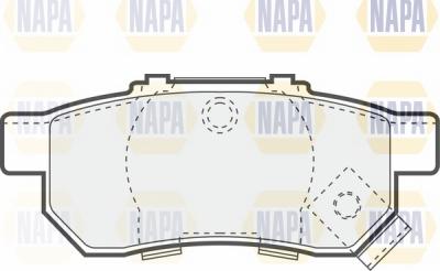 NAPA NBP1705 - Bremžu uzliku kompl., Disku bremzes www.autospares.lv