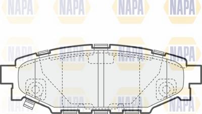 NAPA NBP1706 - Brake Pad Set, disc brake www.autospares.lv