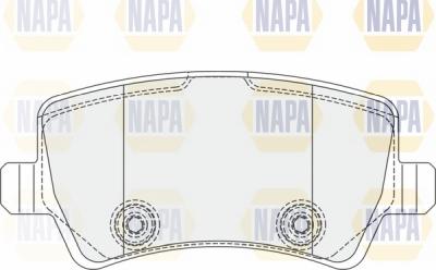 NAPA NBP1700 - Тормозные колодки, дисковые, комплект www.autospares.lv