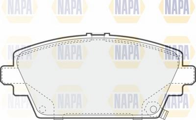 NAPA NBP1719 - Bremžu uzliku kompl., Disku bremzes www.autospares.lv