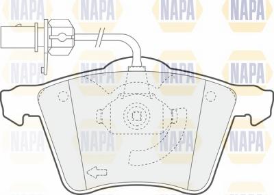 NAPA NBP1733 - Bremžu uzliku kompl., Disku bremzes autospares.lv